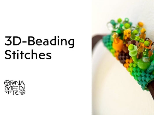 Downloadable pattern for the creation of 3D (volume) beaded stitches - Ornamentico shop