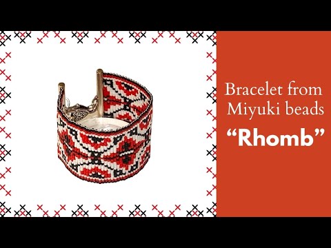 Soft handmade bracelet from beads crafted in weaved technique from Miyuki beads - Ornamentico shop