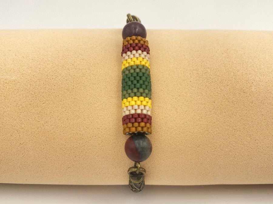 Handmade bracelet from beads "Indian Summer" - Ornamentico shop