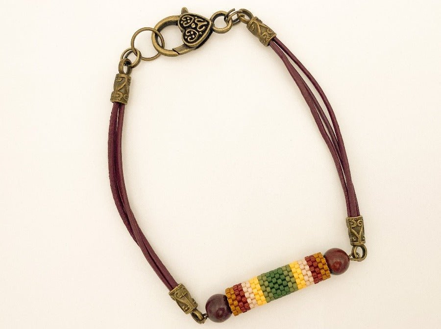 Handmade bracelet from beads "Indian Summer" - Ornamentico shop