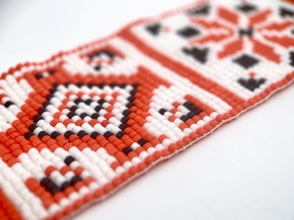 Soft handmade bracelet from beads crafted in weaved technique from Miyuki beads - Ornamentico shop