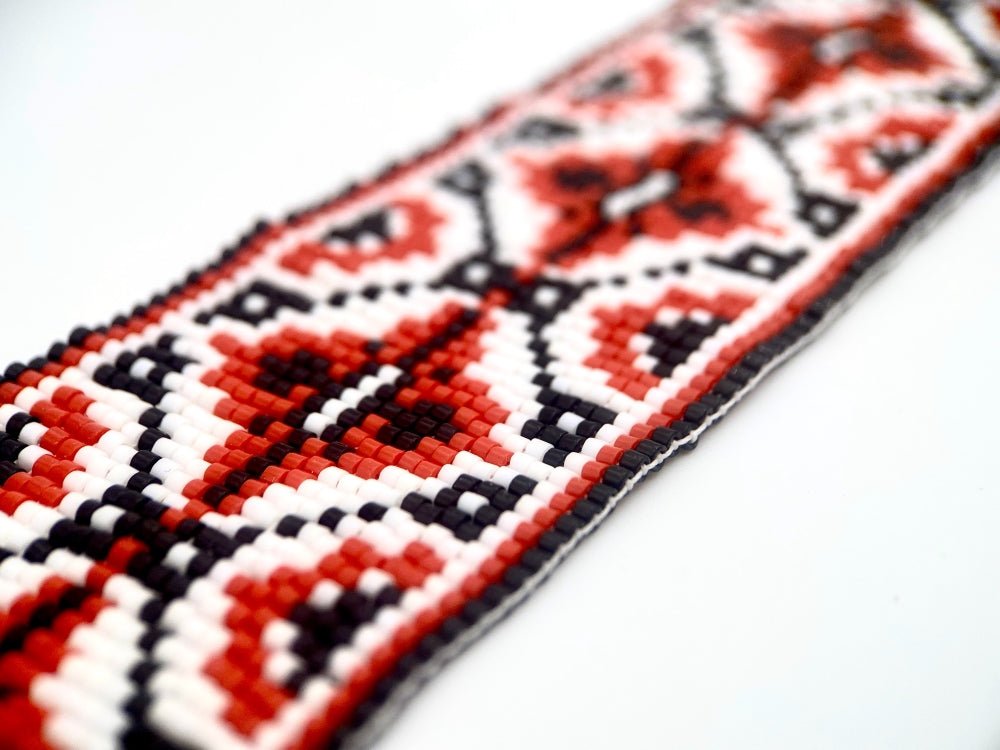 Soft handmade bracelet from beads crafted in weaved technique from Miyuki beads - Ornamentico shop