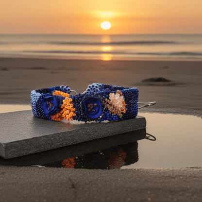 Ekskluzivna ročno izdelana zapestnica iz perlic »Natural Treasures«