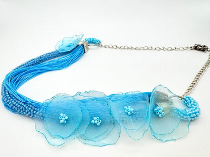 Handmade floral necklace "Floral Fantasy" - Ornamentico shop