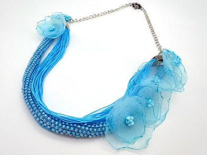 Handmade floral necklace "Floral Fantasy" - Ornamentico shop