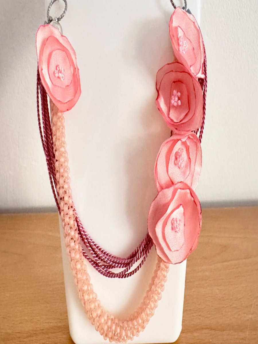 Handmade floral necklace "Floral Fantasy" - Ornamentico shop