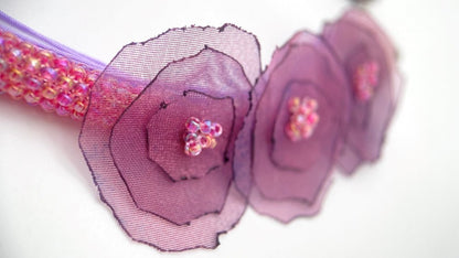 Handmade floral necklace "Floral Fantasy" - Ornamentico shop