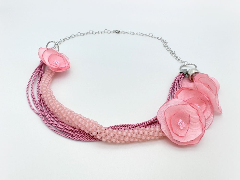 Handmade floral necklace "Floral Fantasy" - Ornamentico shop