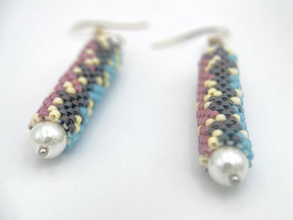 Light and stylish handmade earrings from beads Miyuki are crafted using Peyote technique - Ornamentico shop