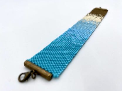 Handmade beaded bracelet from beads Miyuki crafted in Peyote technique - Ornamentico shop
